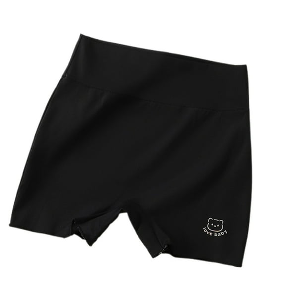 WhouRiu Toddler Girls Underwear Breathable Stretch Cotton Panties Child Summer Lightweight Comfortable Bikinis Black,Size 3-4