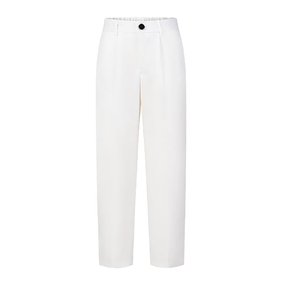 Whouriu Boys Flat Front Dress Pants Tapered Leg Adjustable Waist School Trousers, Sizes 2-16
