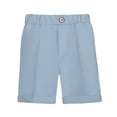 thumbnail image 1 of Whouriu Boys Pull-On Baggy Suit Shorts Solid Soft Stretch Shorts, Sizes 12M-15Y, 1 of 2