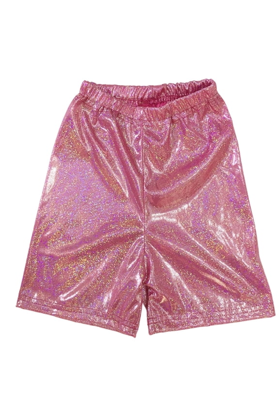 Boys Summer Sparkling Sequin Shorts High Waist Stretch Party Shorts, Sizes 3-18