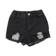 thumbnail image 1 of Whouriu Infant Girls Baggy Denim Shorts Ripped Soft Elastic Waist Pull On Jean Shorts Jorts, 1 of 7