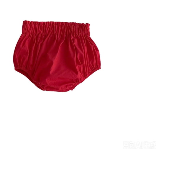 Whouriu Newborn Baby Girls Summer Pull On Shorts Elastic Waist Diaper Cover Breathable Bloomers