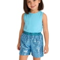 thumbnail image 1 of Whouriu Sequins Shorts For Girls Summer High Rise Pull On Baggy Party Shorts, Sizes 2-10, 1 of 4