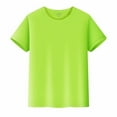 thumbnail image 1 of Whouriu Toddler Boys Classic Crew Neck Tee Short Sleeve Solid Casual Basic Everyday Wear Soft Summer T-Shirt, 1 of 7