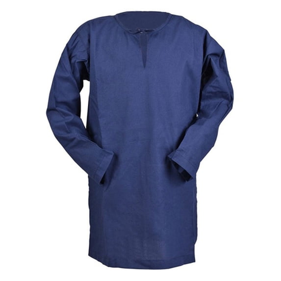 Whouriu Toddler Boys Long Shirt Solid Split Neck Loose Fit Casual Ethnic Tunic Top