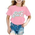 thumbnail image 1 of Whouriu Toddler Girls First Grade T Shirt Letter Print Short Sleeve Back To School T-Shirt, 1 of 4