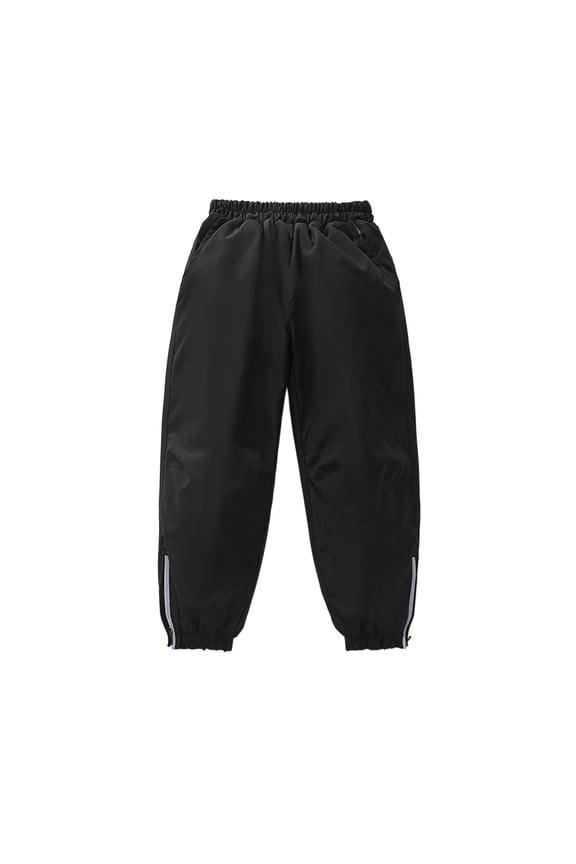 Toddler Girls Hiking Pants Unisex Windproof Fleece-Lined Outdoor Athletic Jogger Pants