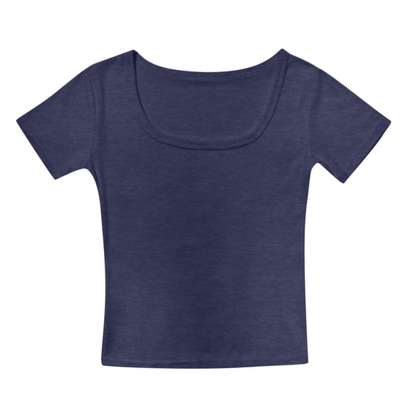 Whouriu Tween Girls Scoop Neck Fitted T-Shirt Short Sleeve Cap Sleeve Basic Layering Kids Tee