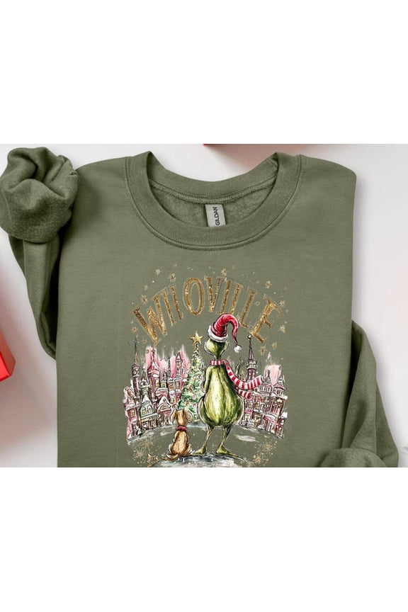 Whoville Sweatshirt, Sweater, Sweatshirt, Shirt, , Family , Sweater, Sweatshirt Size S-5Xl