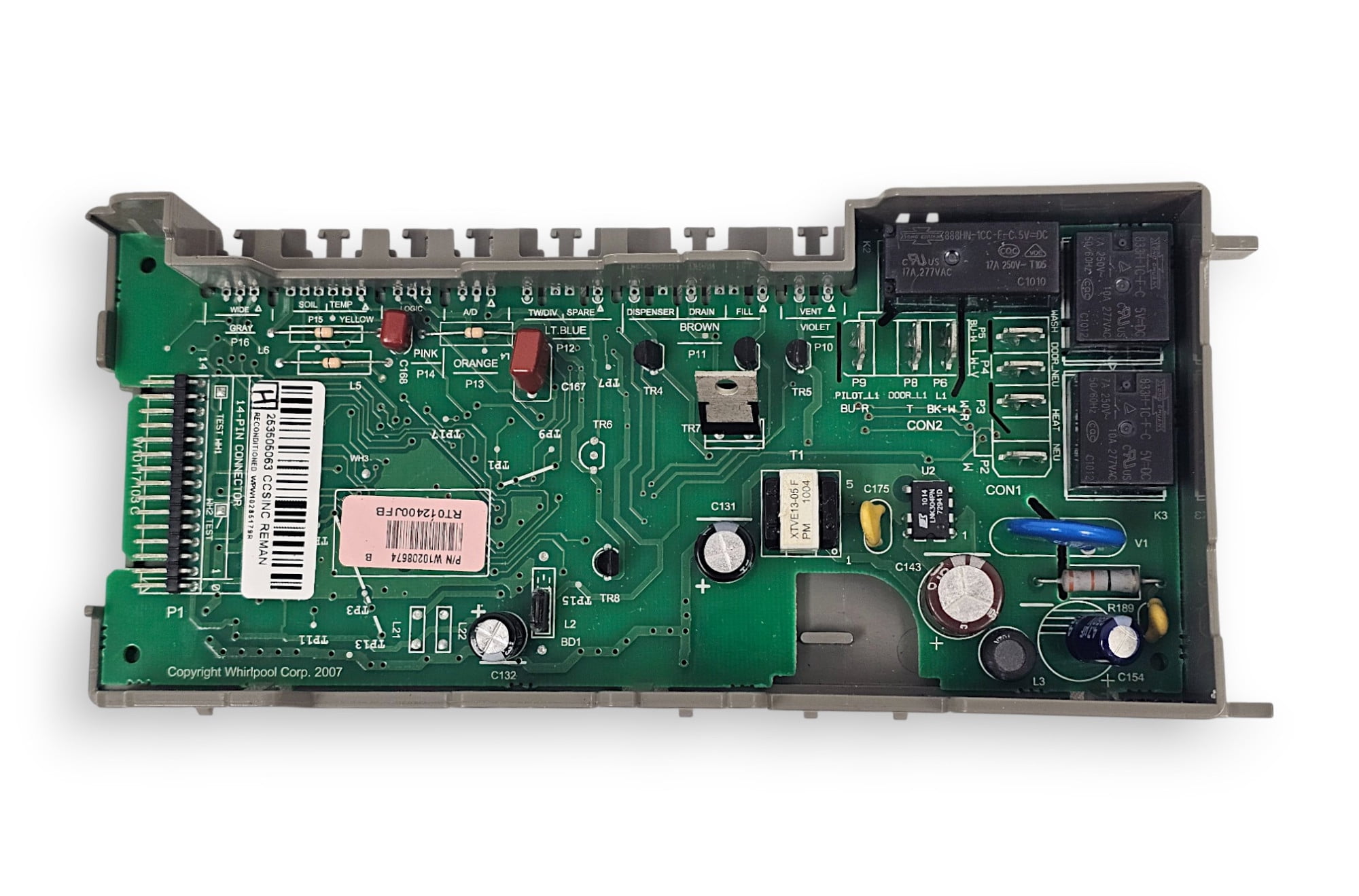 Whirlpool W10285179 Main Control Board