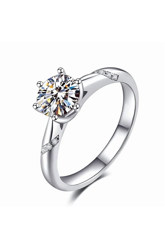 Moissanite Emerald Ring For Her Size 6 Wedding Ring Set