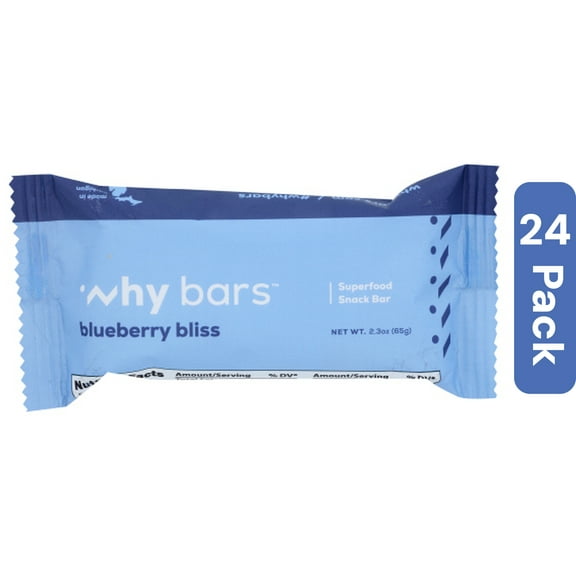 Why Bars Blueberry Bliss Bar 2.04 oz (Pack of 24)