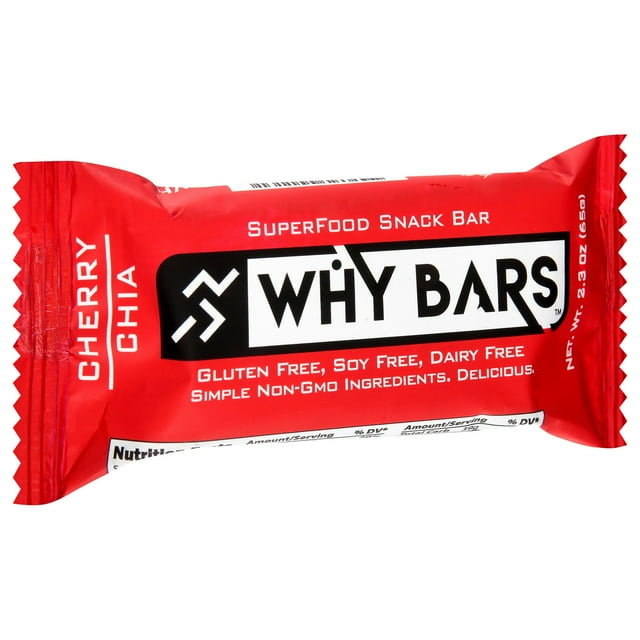 Why Bars Cherry Chia Bar 2.04 oz (Pack of 24)