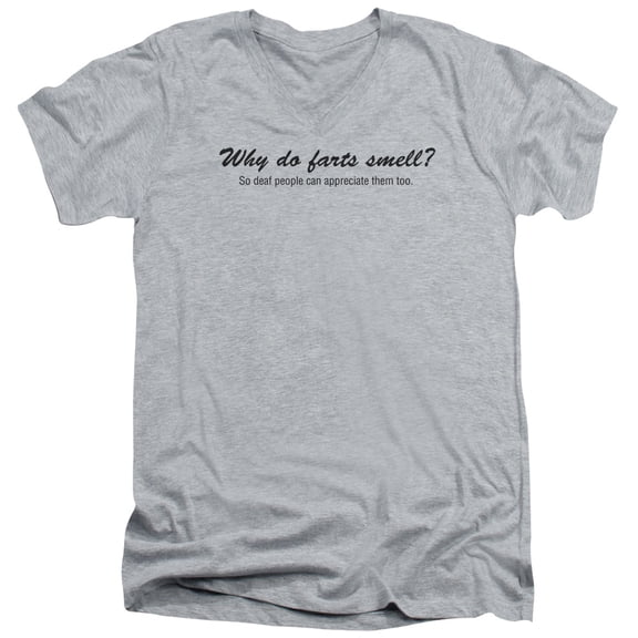- Why Do Farts Smell - Slim Fit V Neck Shirt - XX-Large