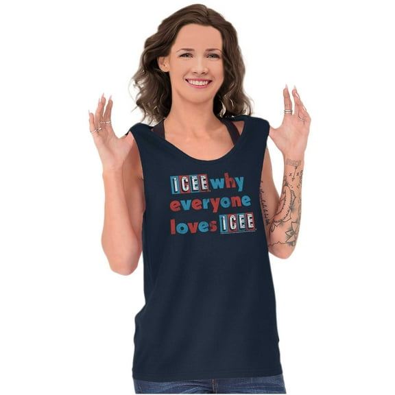 Why Everyone Loves Icee Logo Pun Tank Top T Shirts Men Women Brisco Brands S