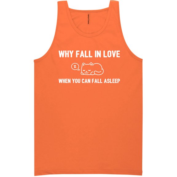 Why Fall In Love. . . Fall Asleep Neon Tank Top