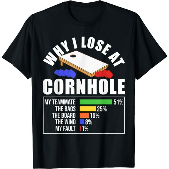 Why I Lose At Cornhole T-Shirt