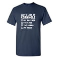 thumbnail image 1 of Why I Lost At Cornhole Sarcastic Humor Graphic Tees Gift For Mens Novelty Funny T Shirt, 1 of 5