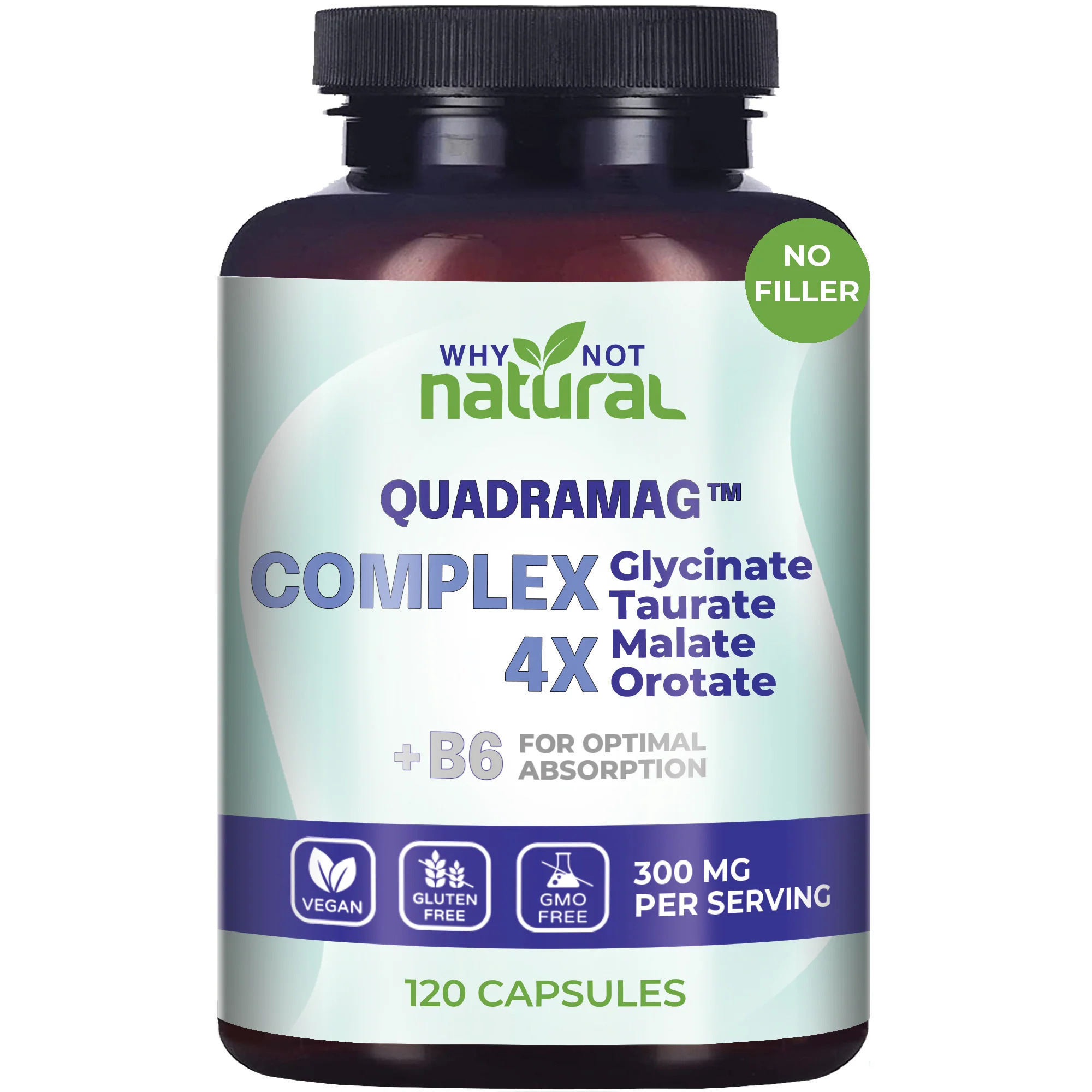 Natural Rhythm Triple Calm Magnesium 150mg of Magnesium Taurate, Glycinate, and Malate for