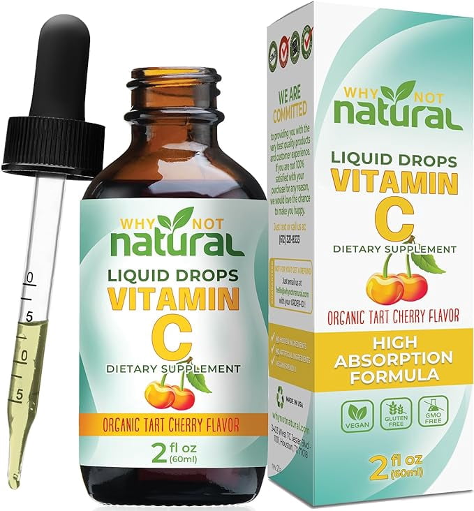 Why Not Natural Organic Liquid Vitamin C Drops Supplement