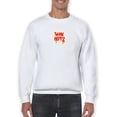 thumbnail image 1 of Why Not? Slogan Sweatshirt Men -GoatDeals Designs, Male 4X-Large, 1 of 4