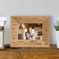thumbnail image 1 of Why We Love Mom Personalized Wooden Picture Frame-5" x 3 1/2" Brown Horizontal, 1 of 1
