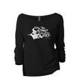 thumbnail image 1 of Why Yes Actually I Can Drive A Stick Women's Fashion Slouchy 3/4 Sleeves Raglan Lightweight Sweatshirt Black Medium, 1 of 3