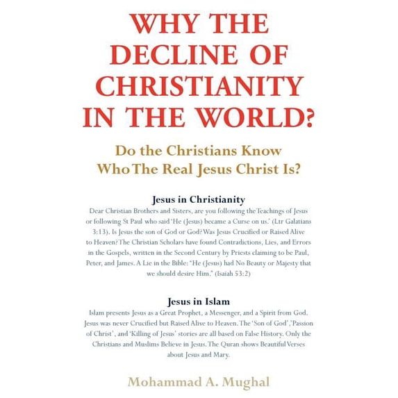 Why the Decline of Christianity in the World? : Do the Christians Know Who the Real Jesus Christ Is?