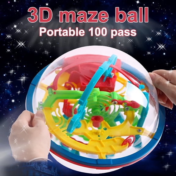 Whyan 3D Puzzle Ball Interactive Maze Game with 100 Challenging Gift Puzzle Game