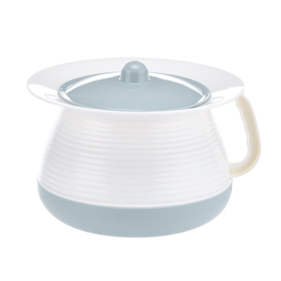 Whyan Chamber Pot with Lid - Bedside Urinal for Men & Women, Odor-Proof Portable Pee Bottle, Bedpan Urinal for Kids/Adults, Nighttime Potty for Home, Travel & Hospital Use (1.5L Capacity)