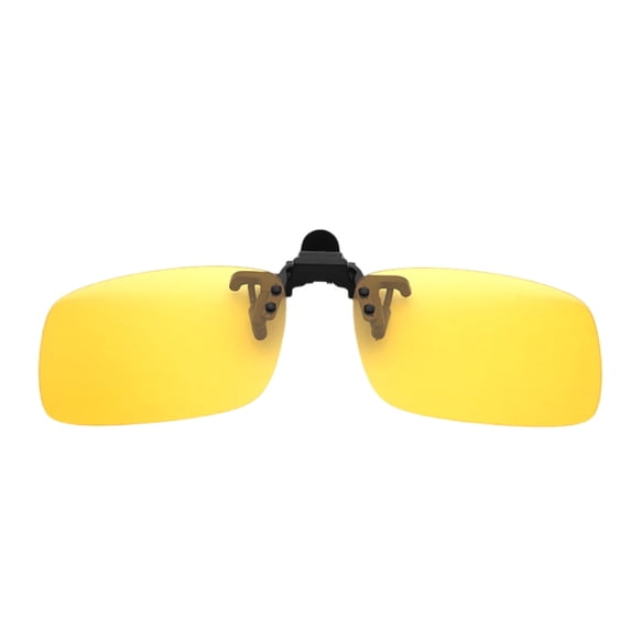 Whyan Polarized Flip Up Clip On Sunglasses Rimless UV400 Protection Clip On Shades Lightweight Metal Clip Over Sunglasses for Myopia Glasses Driving & Outdoor Activities