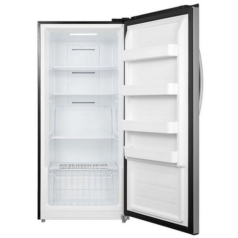 7 cu. ft. Convertible Upright Freezer/Refrigerator in Stainless Steel Look