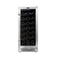 thumbnail image 1 of Whynter BWR-308SB 15" Built-In 33 Bottle Undercounter Stainless Steel Wine Refrigerator with Reversible Door, Digital Control, Lock, and Carbon Filter, 1 of 6