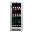 thumbnail image 1 of Whynter BBR-838SB 15 Inch Built-In 80-Can Beverage Refrigerator, Reversible Glass Door, Lock, Carbon Filter, 1 of 7