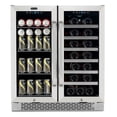 thumbnail image 1 of Whynter BWB-3388FDS/BWB-3388FDSa 30″ Built-In French Door Dual Zone 33 Bottle Wine Refrigerator 112 Can Beverage Center, 1 of 14