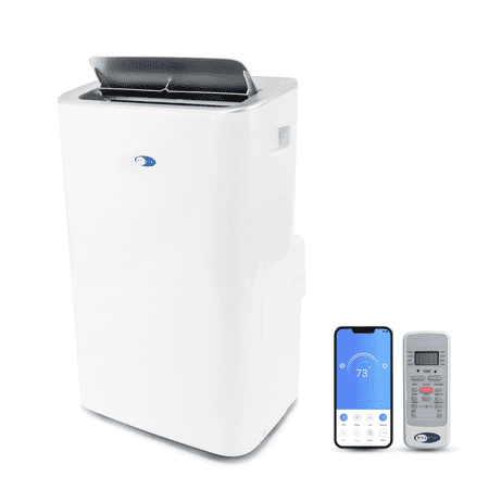 Whynter MultiCool Smart Wi-Fi Portable Air Conditioner with Dehumidifier 450sq ft Efficacy ARC-0850XP 12000 BTU (ASHRAE) 8000 BTU (SACC)