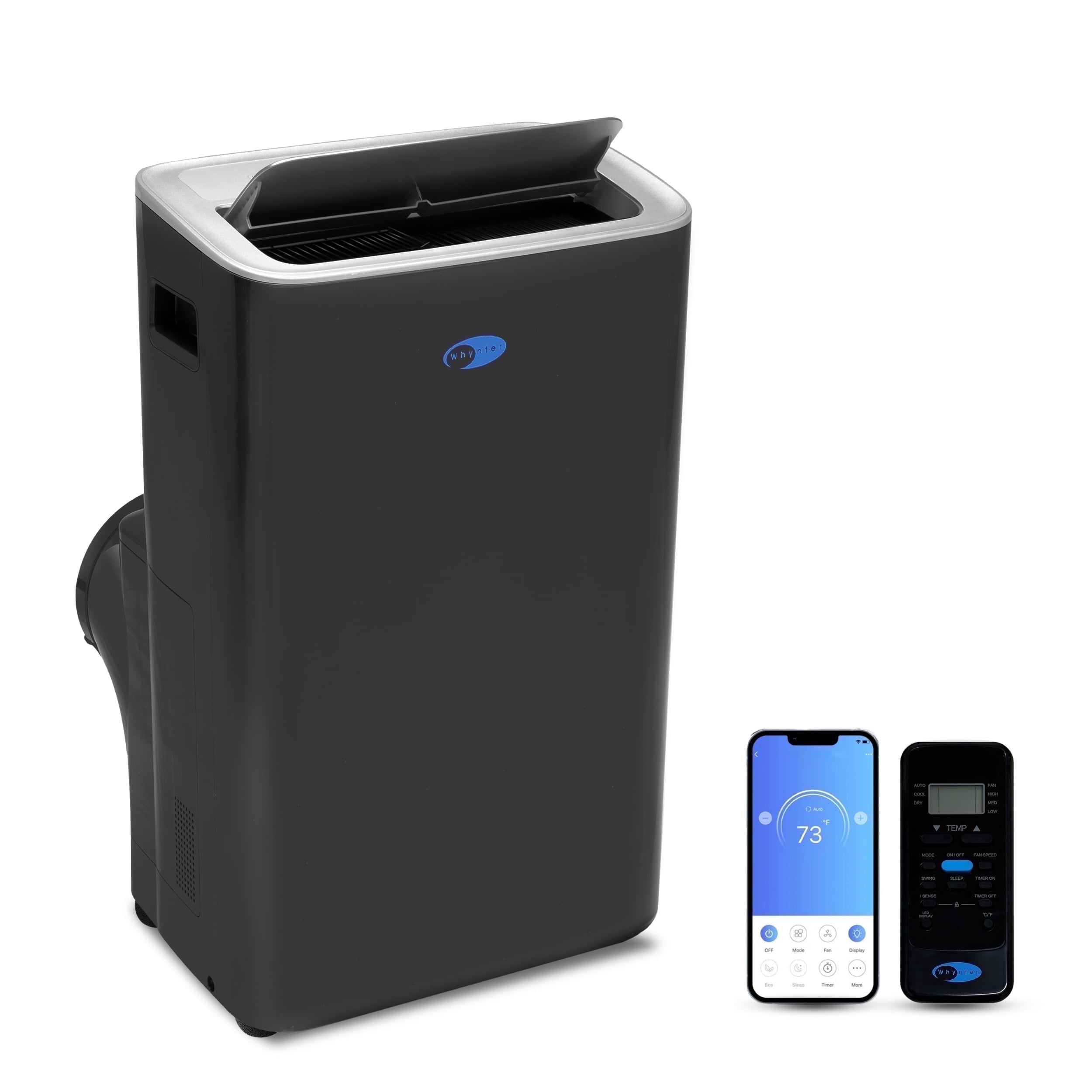 Whynter Nex Inverter Portable Air Conditioner Dual Hose Cooling, 500 Sq Ft Efficiency 12000 Btu (10000 Btu Sacc) Arc-1280MX