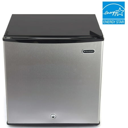 Whynter - Energy Star 1.1 cu. ft. Upright Freezer with Lock - Silver