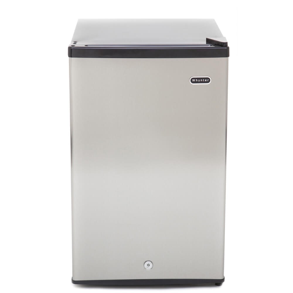 Whynter Cuf-210SS Energy Star Stainless Steel Upright Freezer with Lock, 2.1 cu ft