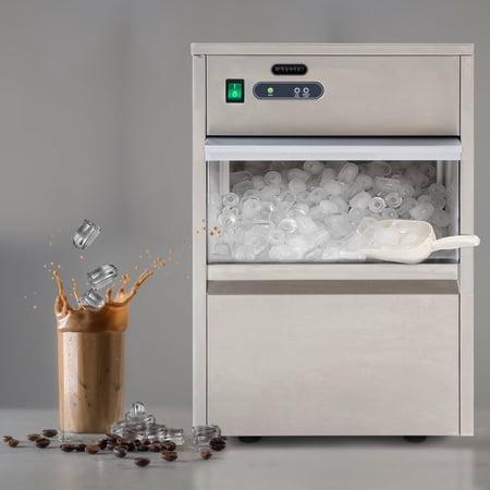 Whynter FIM-450HA Freestanding Ice Maker, 45 lb Daily Ice Production, Compact Stainless Steel Ice Machine for Home, Office & Bar