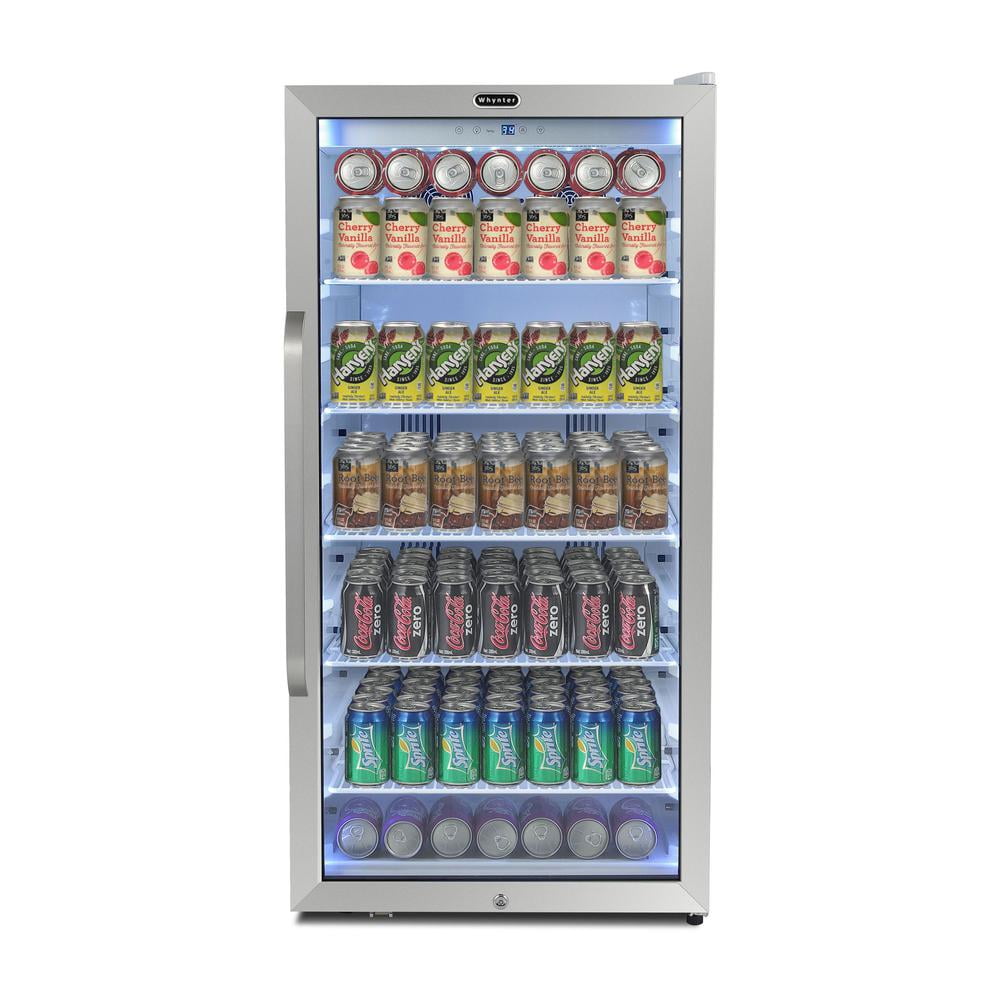 Whynter 8.1 cu.ft. Stainless Steel Beverage Refrigerator with LED Lighting