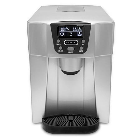 Whynter - 22-Lb. Portable Ice Maker and Water Dispenser - Silver