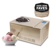 Whynter 2.1Qt Automatic Compressor Ice Cream & Yogurt Maker, Stainless Steel Bowl, Champagne Gold