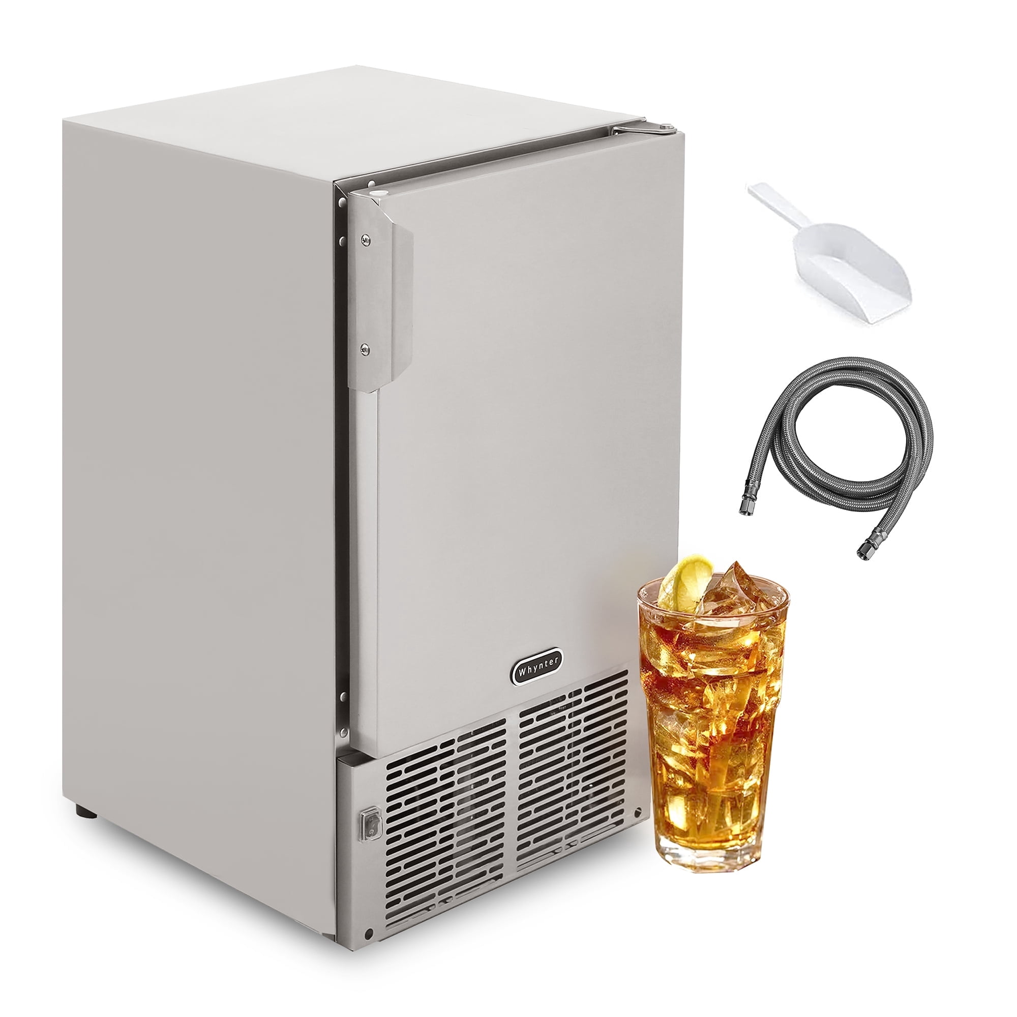 Whynter 14'' Undercounter Automatic Stainless Steel Marine Ice Maker 23lb Daily Output
