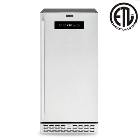 Whynter - Built-in or Freestanding 2.9 cu. ft. Beer Keg Froster Beverage Refrigerator - Stainless Steel