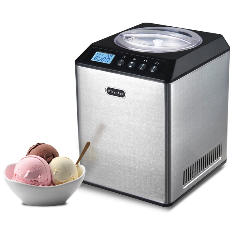 Whynter, Ice Cream Maker, ICM-201SB, 2.1 Quart Upright Stainless