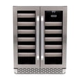 thumbnail image 1 of Whynter BWR-401DS Elite 24" 40 Bottle Seamless Stainless Steel Door Dual Zone Built-in Wine Refrigerator, 1 of 8