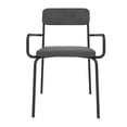 thumbnail image 1 of Manhattan Comfort Whythe PU Leather Dining Chair in Black, 1 of 7