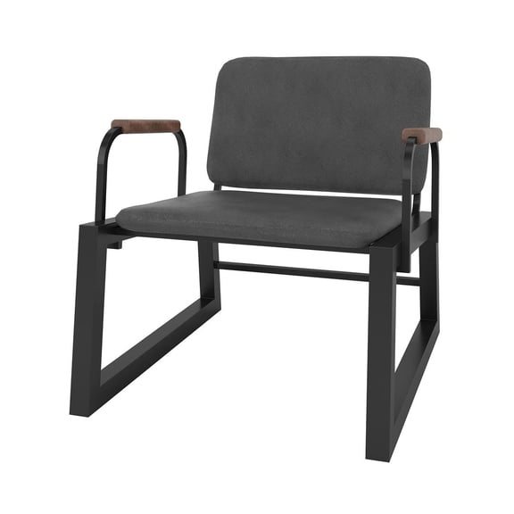 Whythe PU Leather Low Accent Chair 1.0 in Corten
