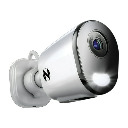 Night Owl - Indoor/Outdoor AC Powered Plug-In Wireless 4K Security Camera with 2-Way Audio - White